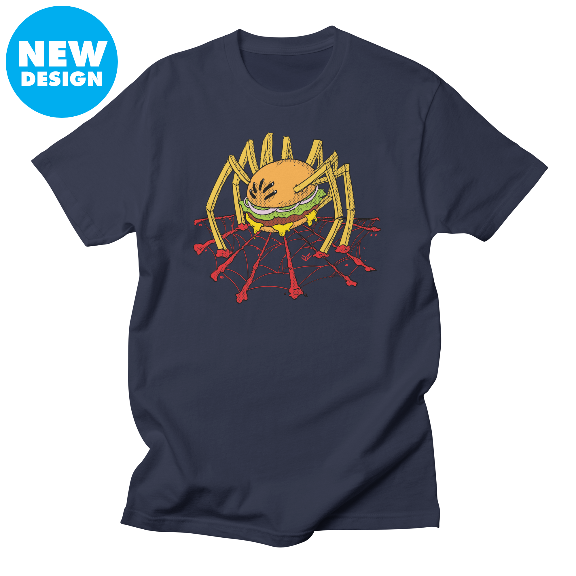 burger-spider shirt