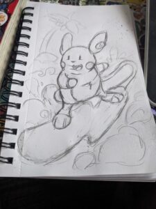 Alolan Raichu Sketch