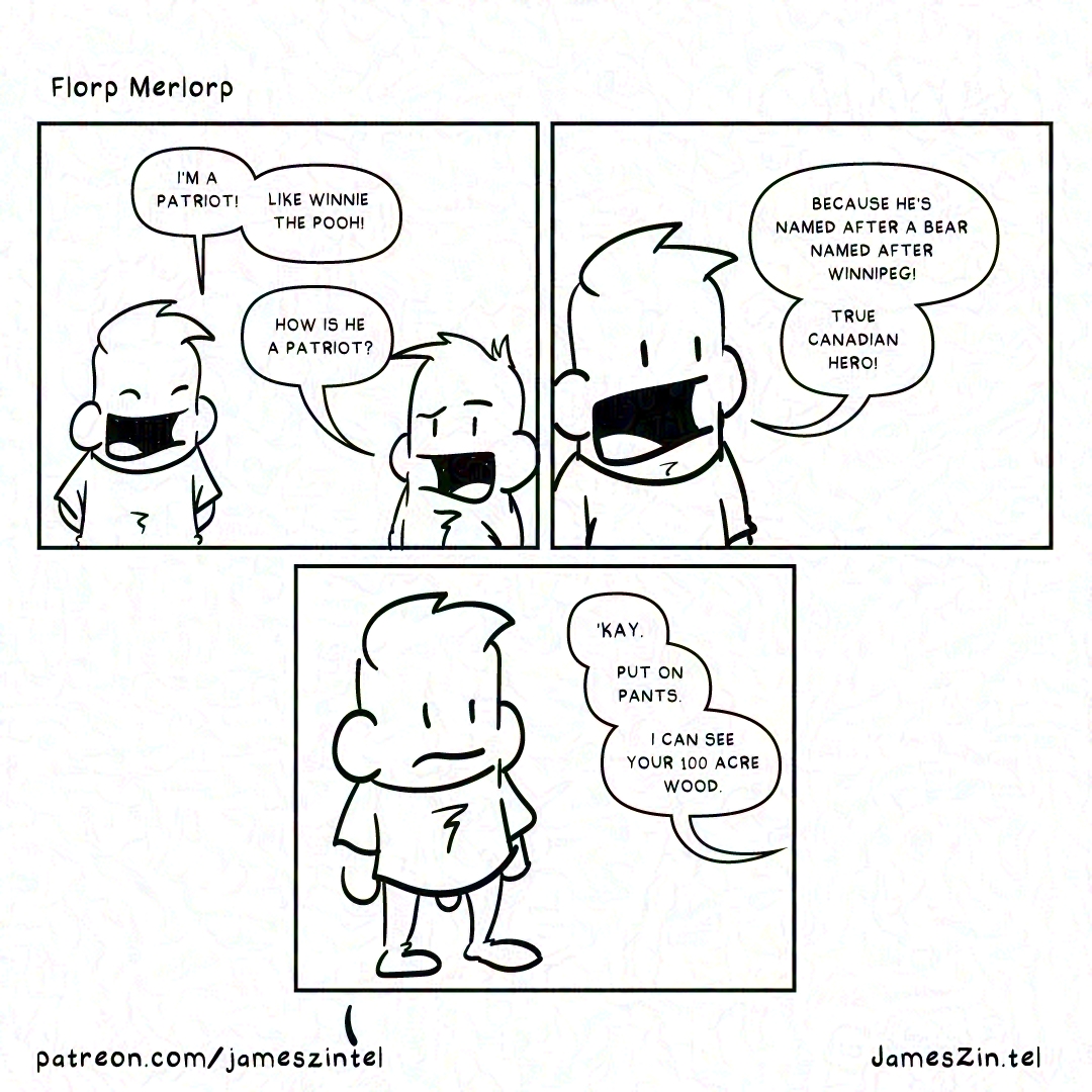Patriot hang cartoon