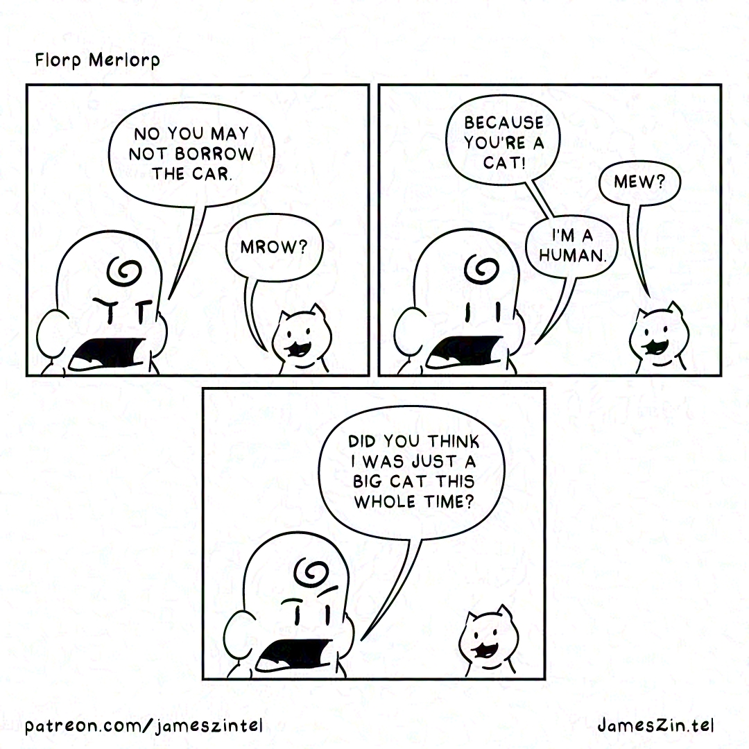 big cat cartoon