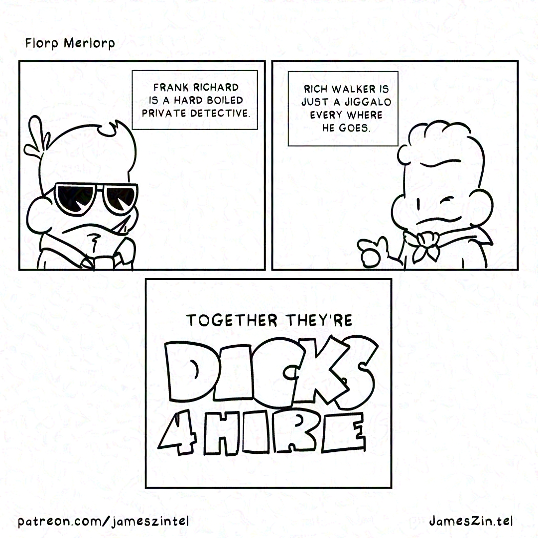 Dick 4 Hire Cartoon