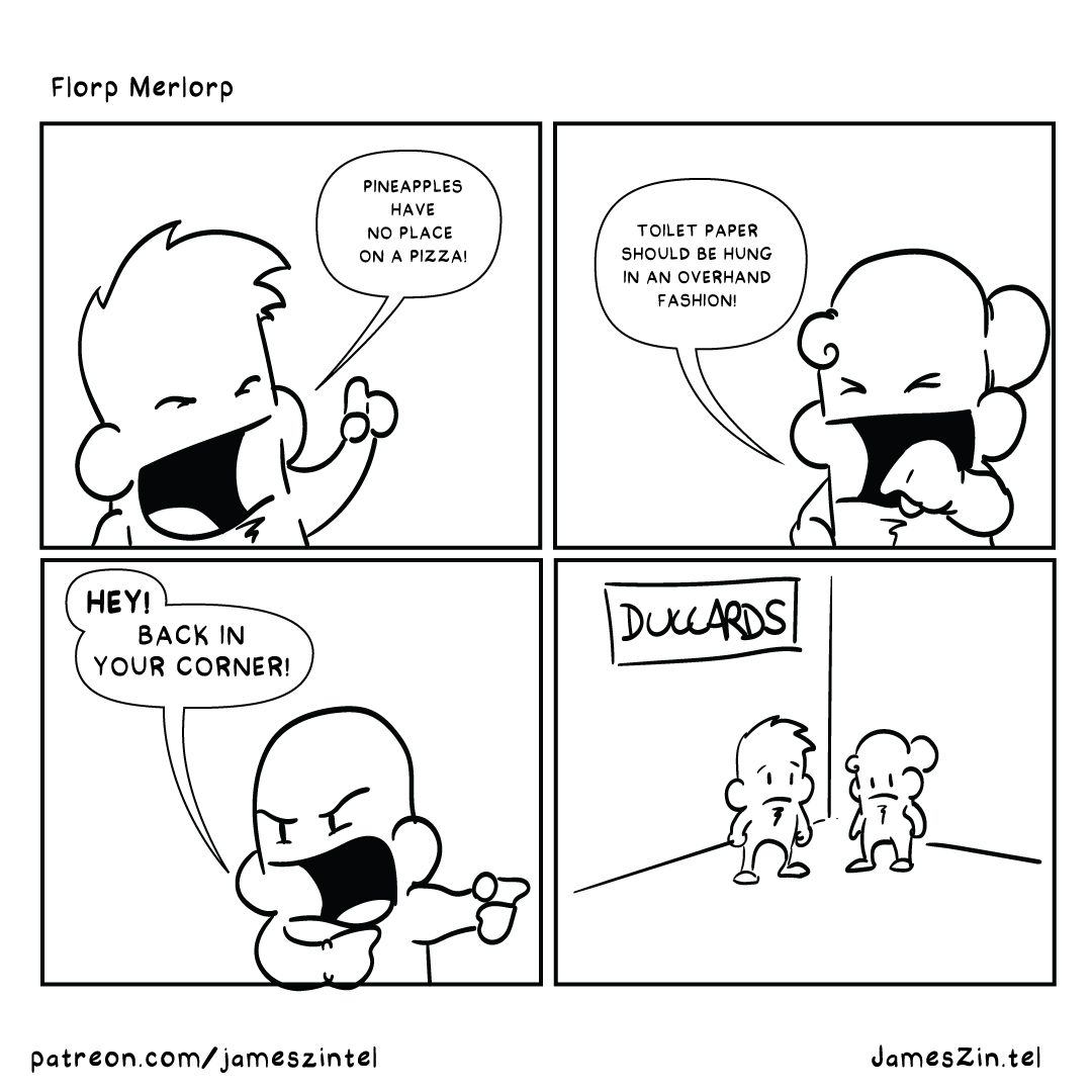 party conversation cartoon