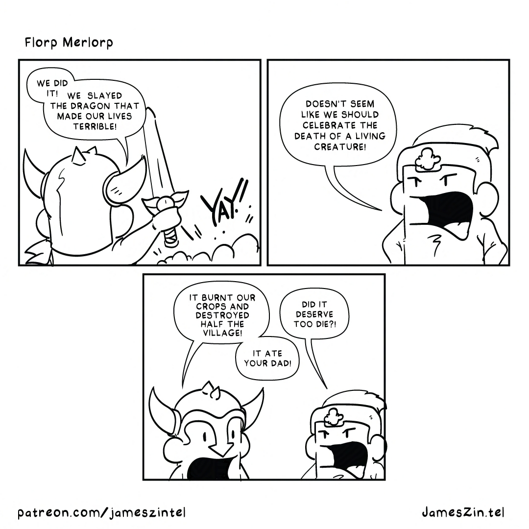 dragon opinion cartoon