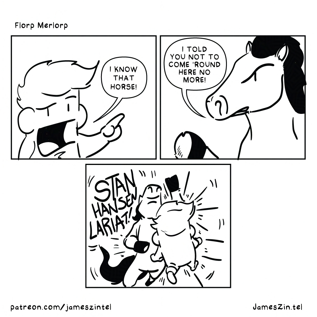 horse recognition cartoon