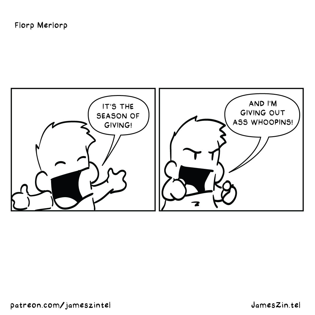 gift giving cartoon