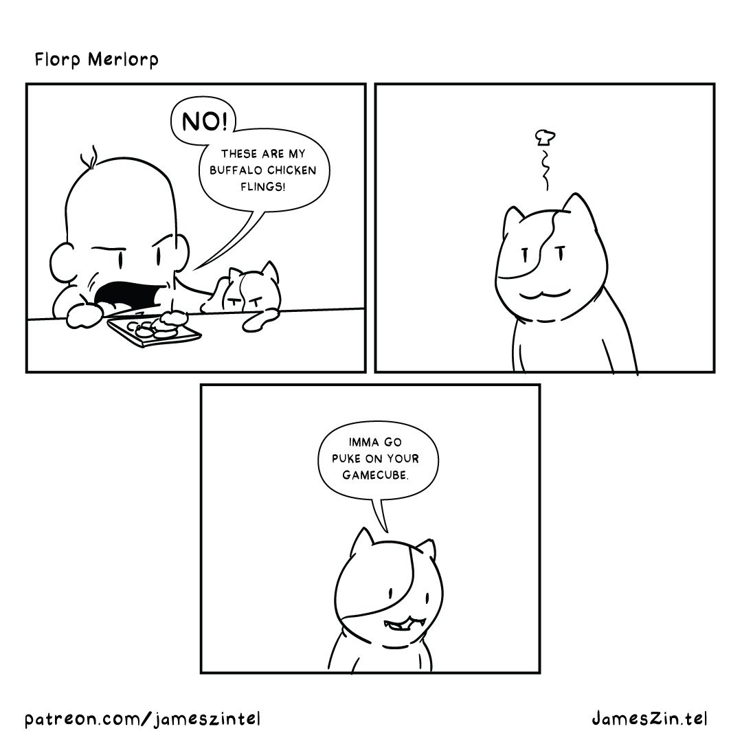 cat retaliation cartoon