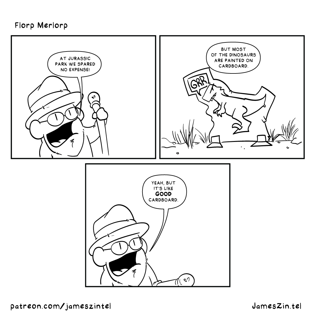 dinosaur theme park cartoon